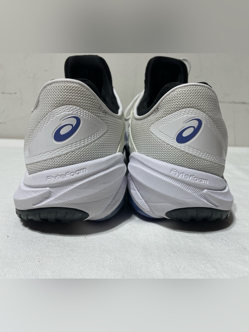 ASICS Gel Resolution 9 Tennis Shoes Mens 11.5 White Blue 1041A370 FlyteFoam - Picture 11 of 16